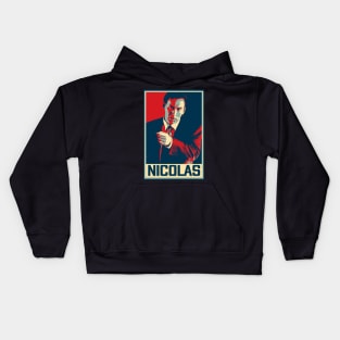 Face Off With Nicolas Cage Transformative Characters In Frames Kids Hoodie